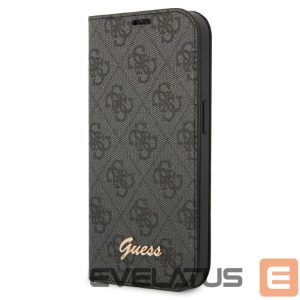 Чехол на заднюю панель Guess  Guess GUBKP14LHG4SHK iPhone 14 Pro 6.1 "black / black book 4G Vintage Gold Logo