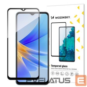 Защитное стекло Wozinsky  Wozinsky Full Glue Tempered Glass Tempered Glass For Oppo A17 9H Full Screen Cover With Black Frame 