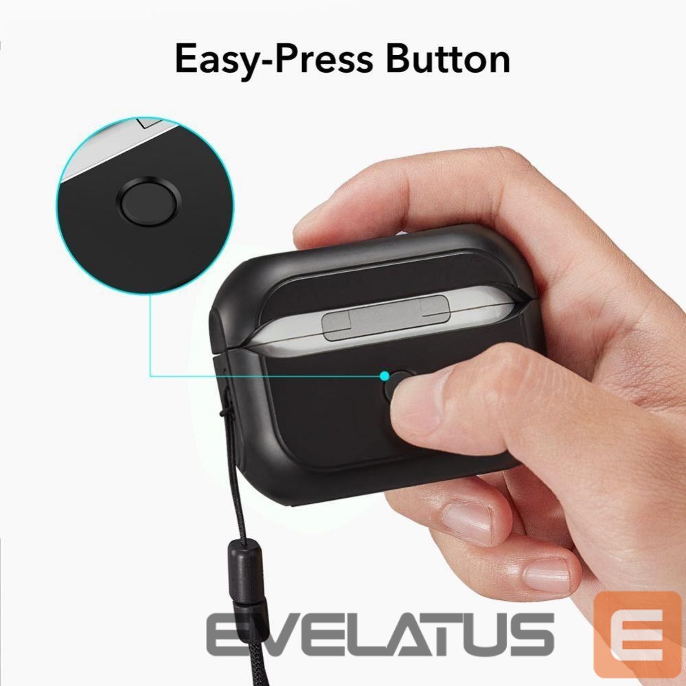 Чехол на заднюю панель ESR ESR Orbit Halolock with MagSafe for Apple AirPods Pro 1 / 2 - black