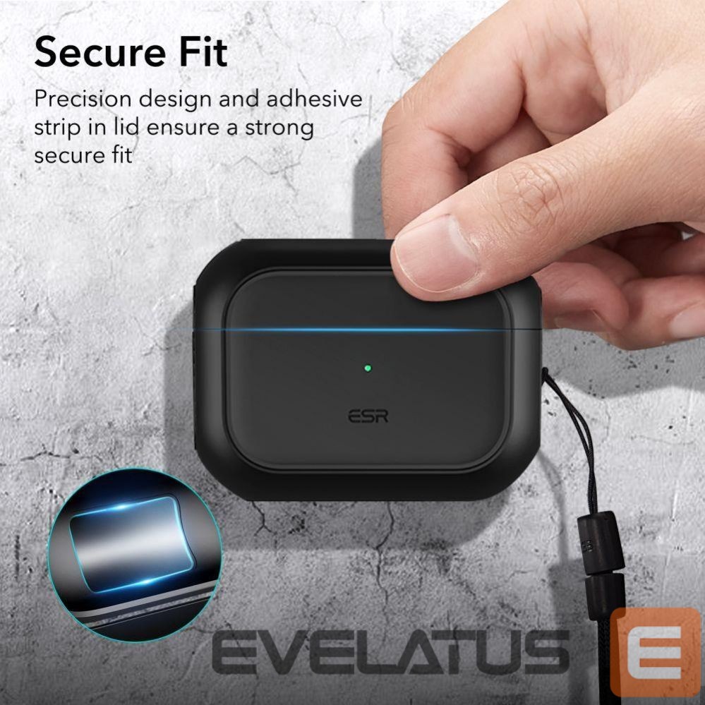 Чехол на заднюю панель ESR ESR Orbit Halolock with MagSafe for Apple AirPods Pro 1 / 2 - black