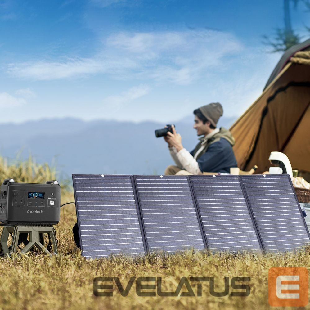 Адаптер Choetech Choetech SC010 solar tourist charger, foldable, 160W - black