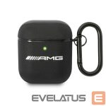 Чехол на заднюю панель Mercedes-Benz  AMG AMA2SLWK AirPods cover black/black Leather 