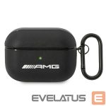 Чехол на заднюю панель Mercedes-Benz  AMG Leather Big Logo case for AirPods Pro - black 