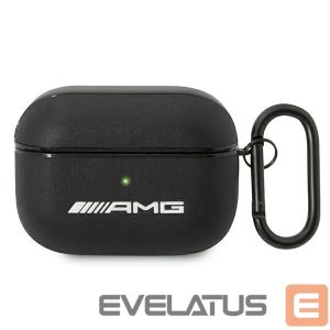 Чехол на заднюю панель Mercedes-Benz  AMG Leather Big Logo case for AirPods Pro - black 