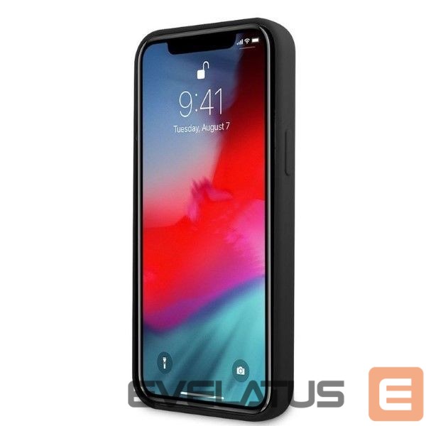 Чехол на заднюю панель Mercedes-Benz AMG Silicone Big Logo case for iPhone 12 Pro Max - black