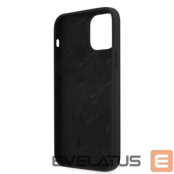 Чехол на заднюю панель Mercedes-Benz AMG Silicone Big Logo case for iPhone 12 Pro Max - black