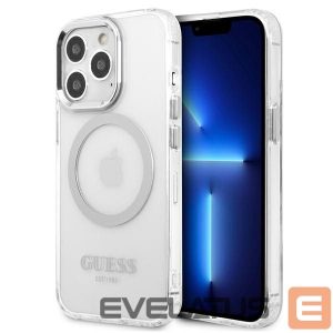 Чехол на заднюю панель Guess  Silver || Transparent 