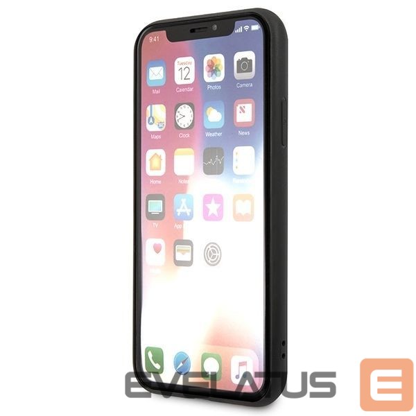 Чехол на заднюю панель Karl Lagerfeld Karl Lagerfeld Saffiano Karl&Choupette Head case for iPhone XS Max - black