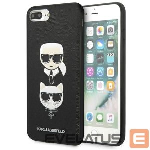 Чехол на заднюю панель Karl Lagerfeld  Karl Lagerfeld Saffiano Karl&Choupette Head case for iPhone 7 Plus / iPhone 8 Plus - black 