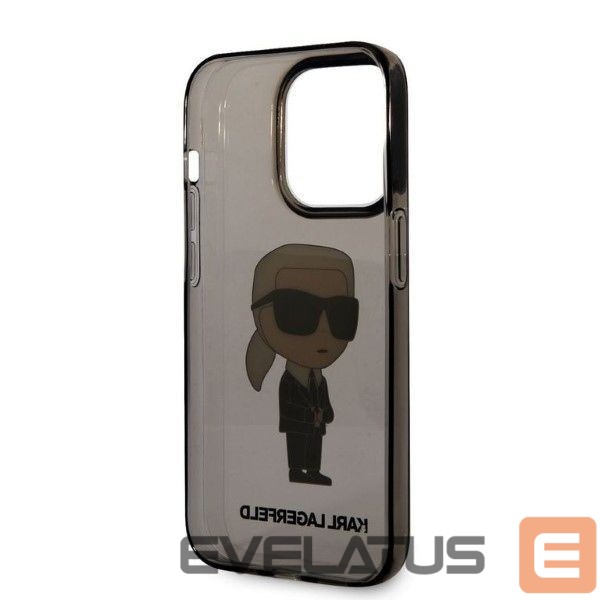 Чехол на заднюю панель Karl Lagerfeld Karl Lagerfeld KLHCP14LHNIKTCK iPhone 14 Pro 6.1" black/black hardcase Ikonik Karl Lagerfeld