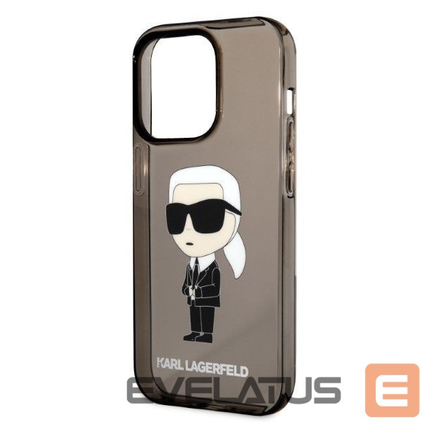 Чехол на заднюю панель Karl Lagerfeld Karl Lagerfeld KLHCP14LHNIKTCK iPhone 14 Pro 6.1" black/black hardcase Ikonik Karl Lagerfeld