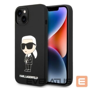 Чехол на заднюю панель Karl Lagerfeld  Karl Lagerfeld Silicone Ikonik case for iPhone 14 Plus - black 