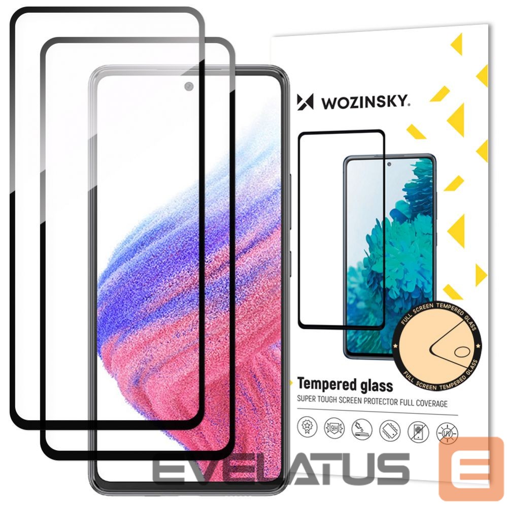 Защитное стекло Wozinsky Wozinsky 2x Full Glue Tempered Glass Samsung Galaxy A54 5G 9H Full Screen Tempered Glass with Black Frame