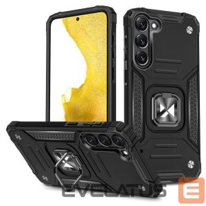 Чехол на заднюю панель Wozinsky  Wozinsky Ring Armor case for Samsung Galaxy S23+ armored cover magnetic holder ring black 