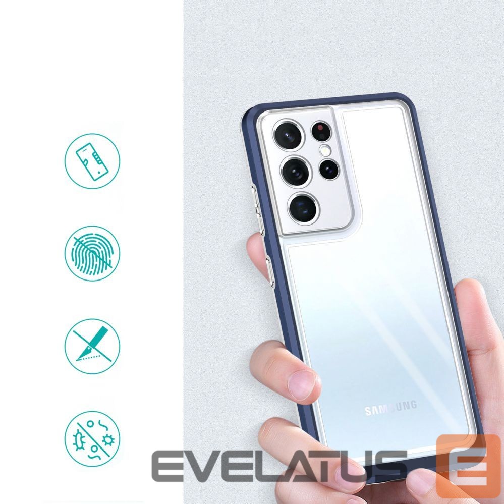 Чехол на заднюю панель Hurtel Blue || Transparent