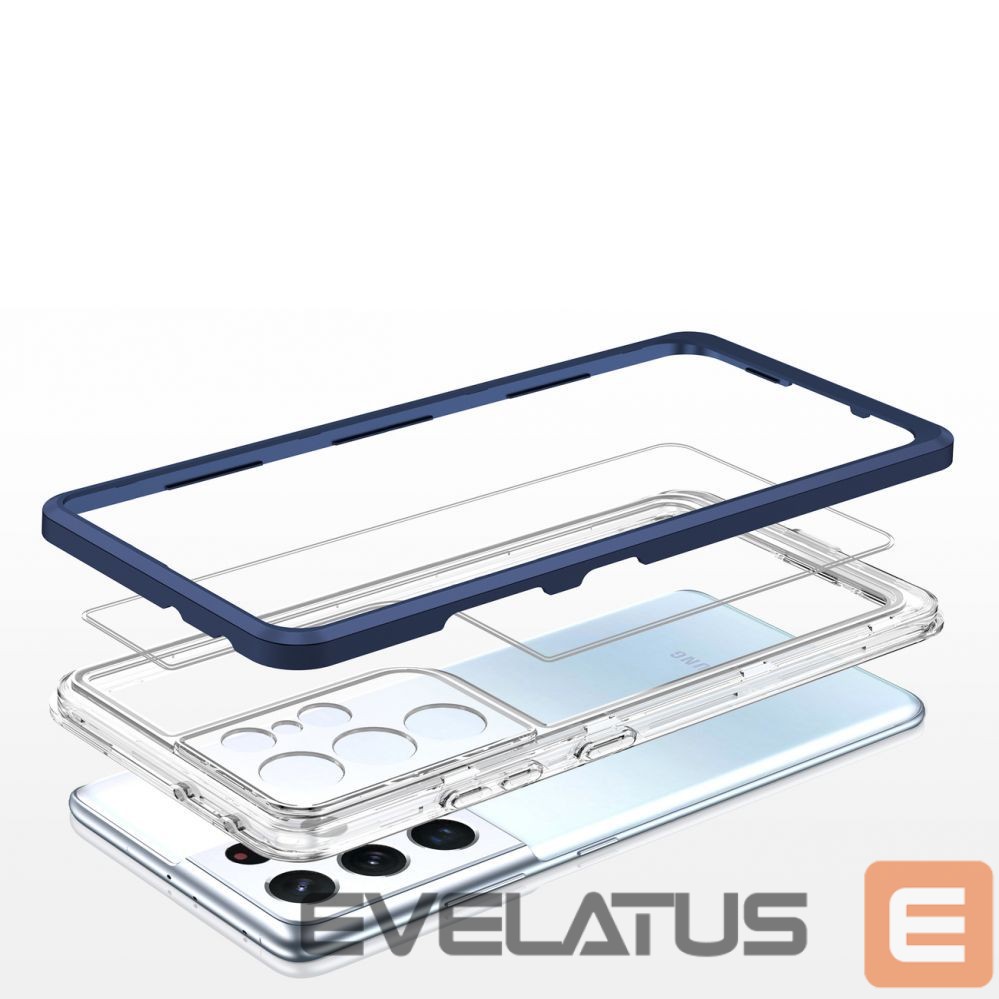 Чехол на заднюю панель Hurtel Blue || Transparent