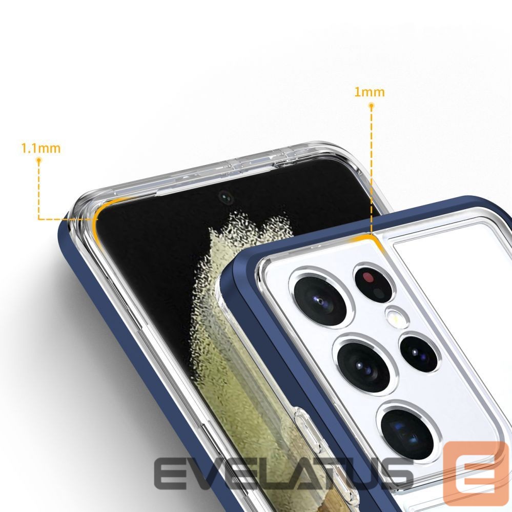 Чехол на заднюю панель Hurtel Blue || Transparent