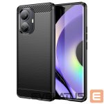 Чехол на заднюю панель Hurtel  Carbon Case case for Realme 10 Pro flexible silicone carbon cover black 