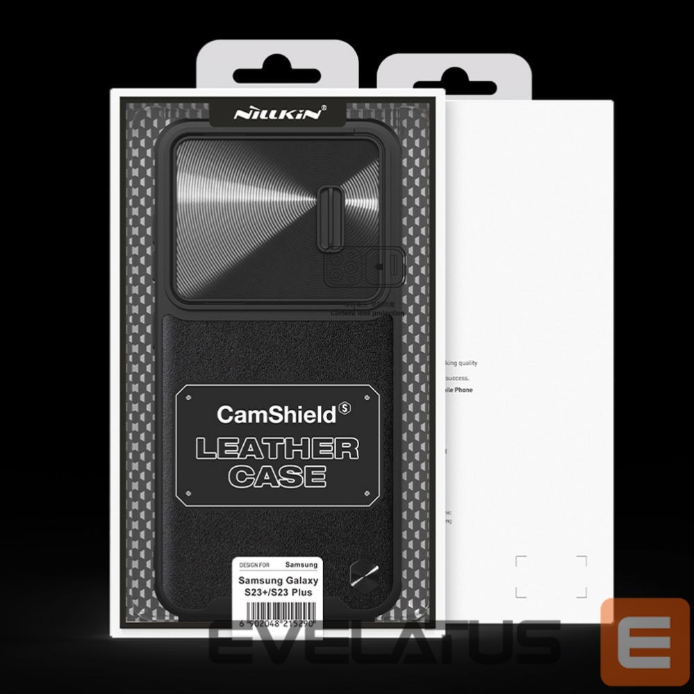 Чехол на заднюю панель Nillkin Nillkin CamShield Leather S Case for Samsung Galaxy S23+ cover with camera cover black