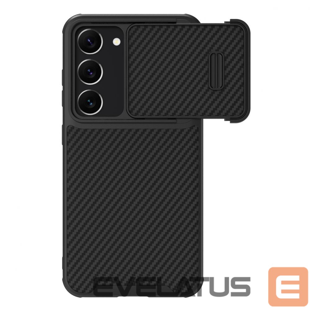Чехол на заднюю панель Nillkin Nillkin Synthetic Fiber S Case for Samsung Galaxy S23, camera cover, black