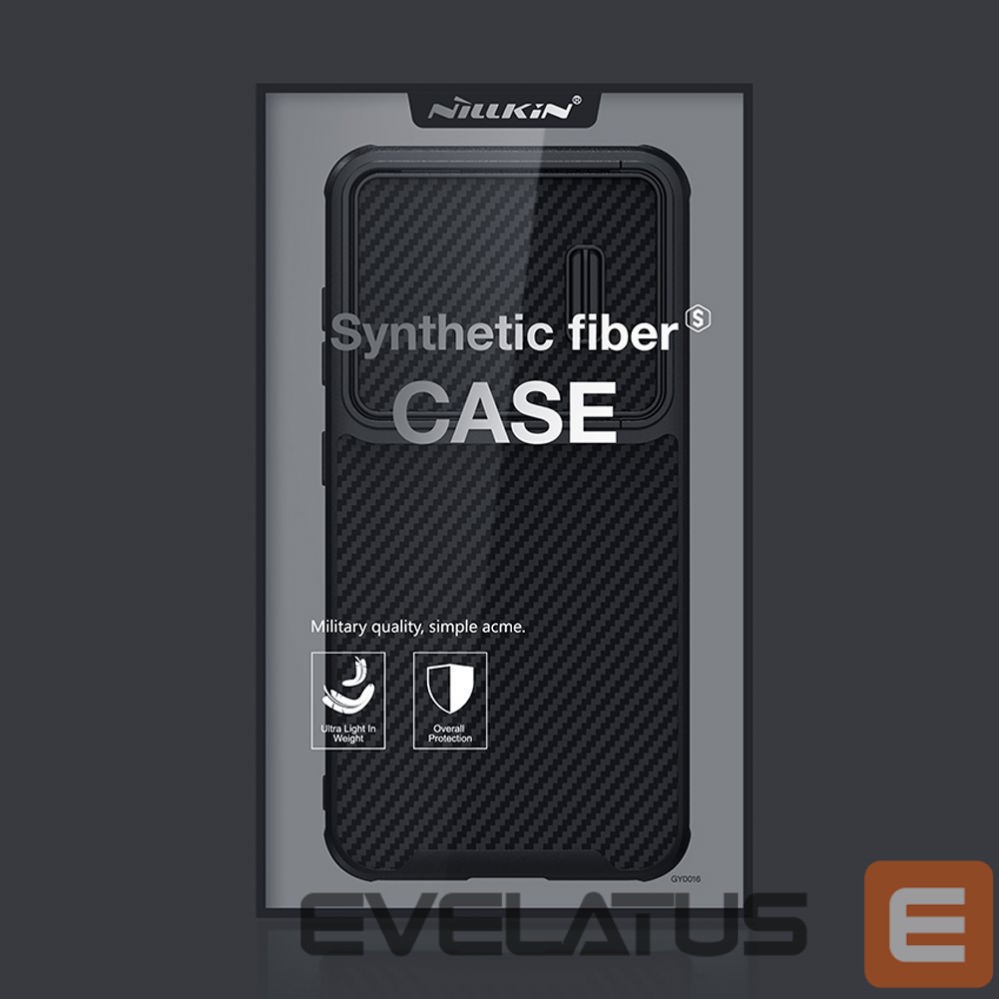 Чехол на заднюю панель Nillkin Nillkin Synthetic Fiber S Case for Samsung Galaxy S23, camera cover, black