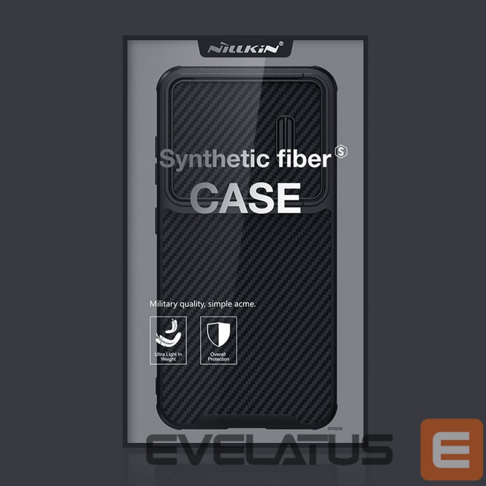 Чехол на заднюю панель Nillkin Nillkin Synthetic Fiber S Case for Samsung Galaxy S23+, camera cover, black