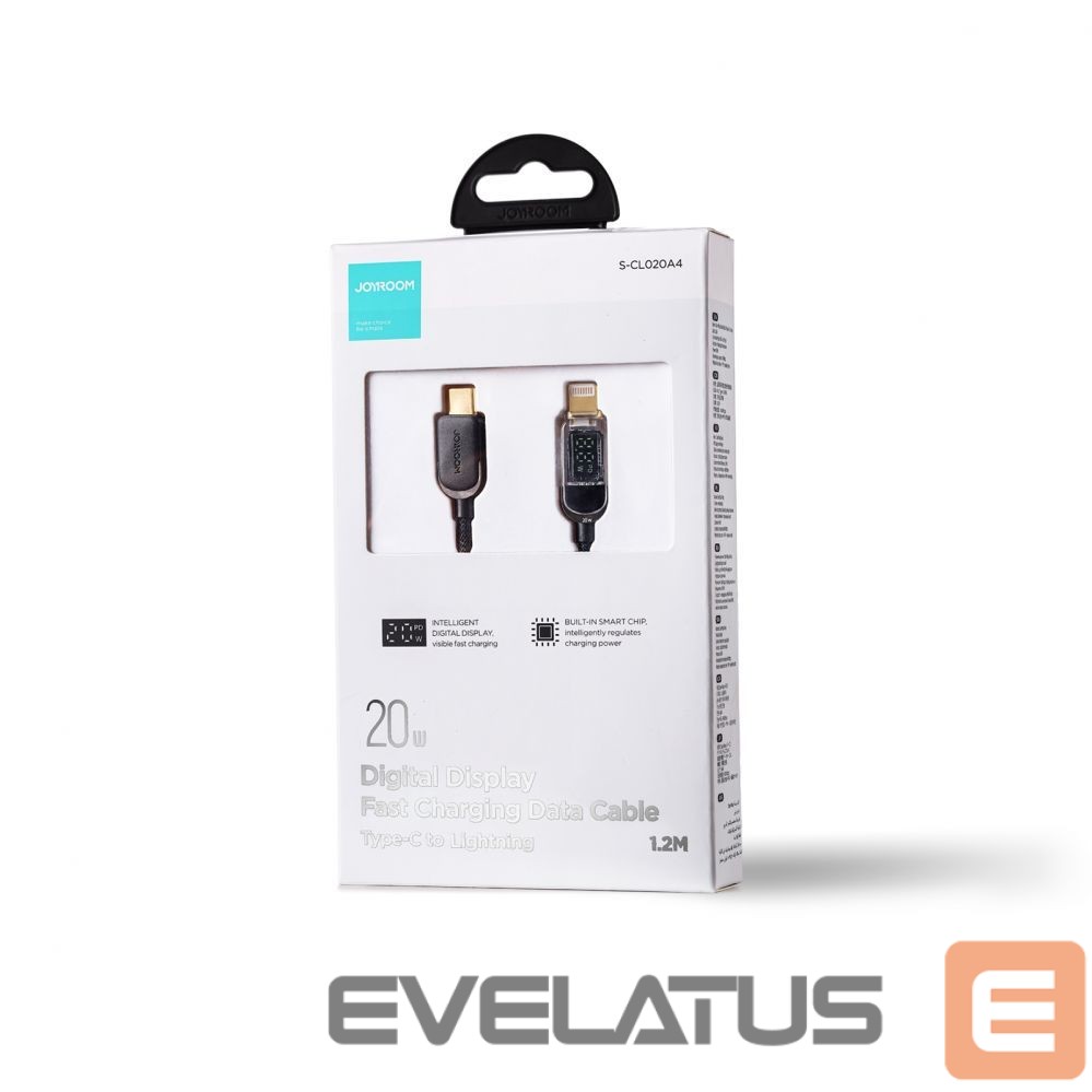 Кабель Joyroom Joyroom A4 USB-C / Lightning Cable 20W 1.2m with display - black