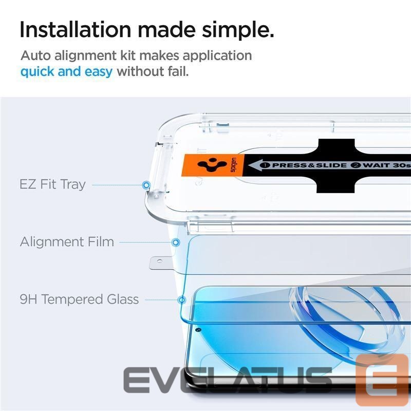 Защитное стекло Spigen Spigen Glas.tR EZ Fit tempered glass for Samsung Galaxy S23+ - 2 pcs.