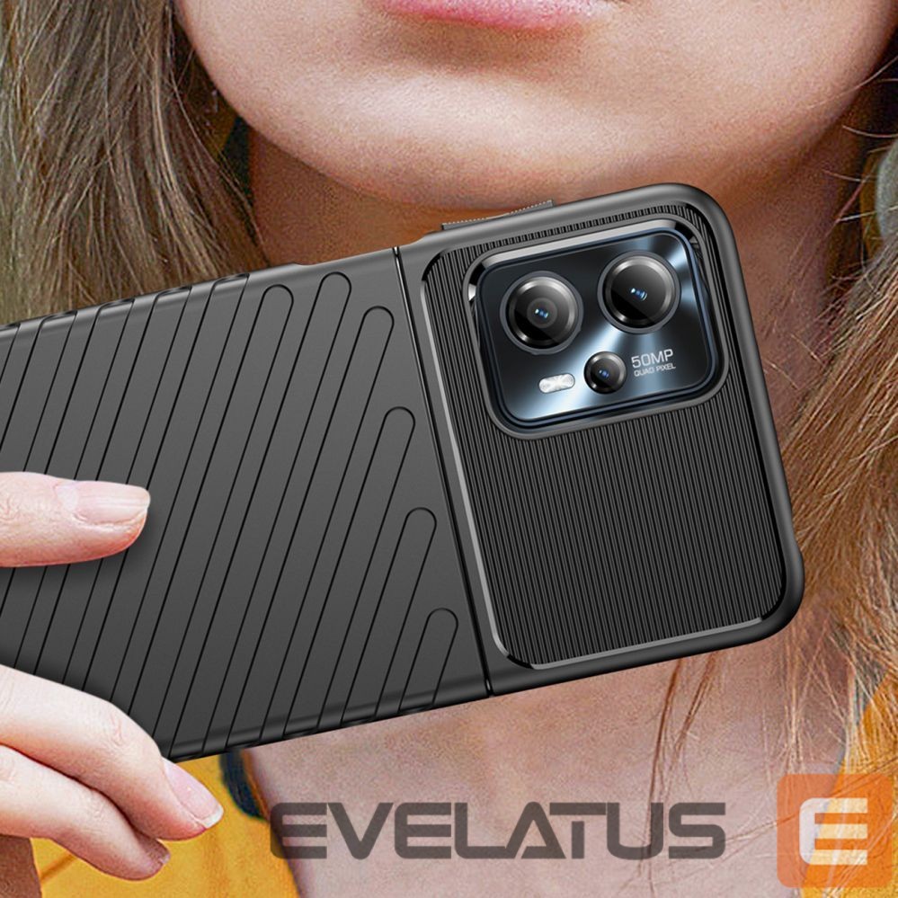 Чехол на заднюю панель Hurtel Thunder Case case for Motorola Moto G13 silicone armor case black