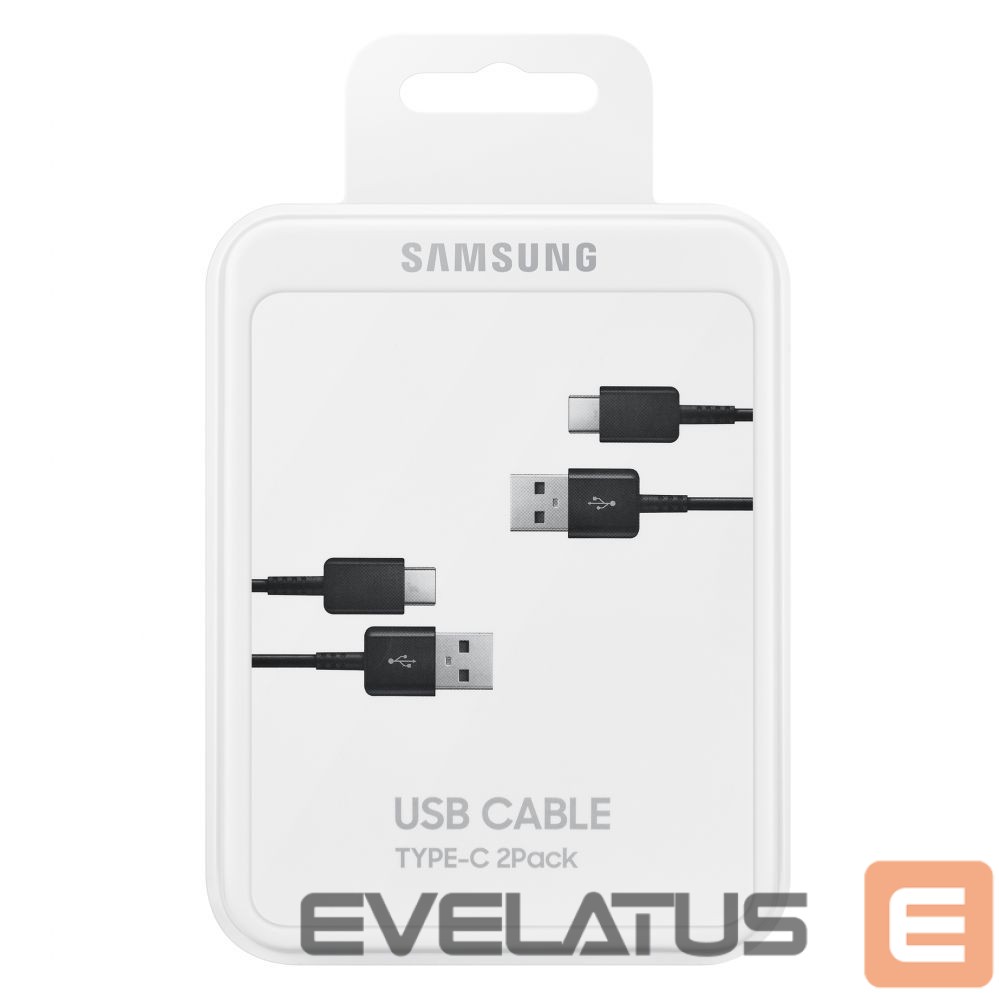 Кабель Samsung Samsung USB C cable 480Mbps 5A 1.5m (EP-DG930MBEGWW) - black (set of 2)