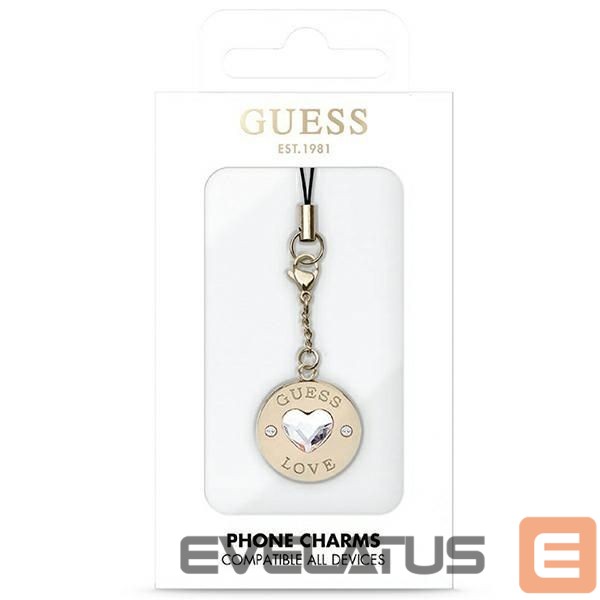 Другой аксессуар для телефона Guess Guess case GUCPMHGLD Phone Strap Heart Diamond Charm with Rhinestones