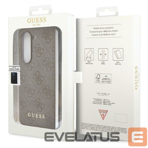 Чехол на заднюю панель Guess Guess GUHCZFD5GF4GBR F946 Z Fold5 brown/brown hardcase 4G Charms Collection