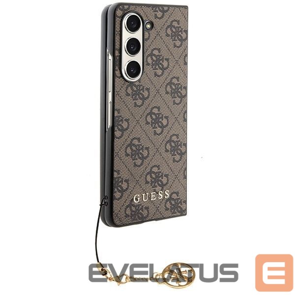 Чехол на заднюю панель Guess Guess GUHCZFD5GF4GBR F946 Z Fold5 brown/brown hardcase 4G Charms Collection