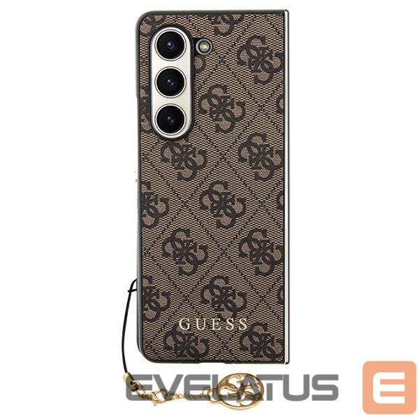 Чехол на заднюю панель Guess Guess GUHCZFD5GF4GBR F946 Z Fold5 brown/brown hardcase 4G Charms Collection