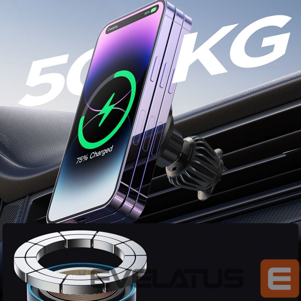 Кабель Joyroom Joyroom Magnetic Car Holder Wireless Charger 15W for Air Vent Black (JR-ZS240 Pro)