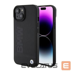 Чехол на заднюю панель BMW  BMW BMHMP15SSLLBK iPhone 15 6.1" black/black Magsafe hardcase Signature Logo Imprint 