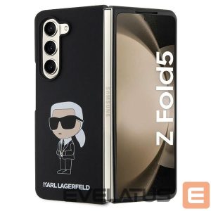 Чехол на заднюю панель Karl Lagerfeld  Karl Lagerfeld KLHCZFD5SNIKBCK Z Fold5 hardcase black/black Silicone Ikonik 