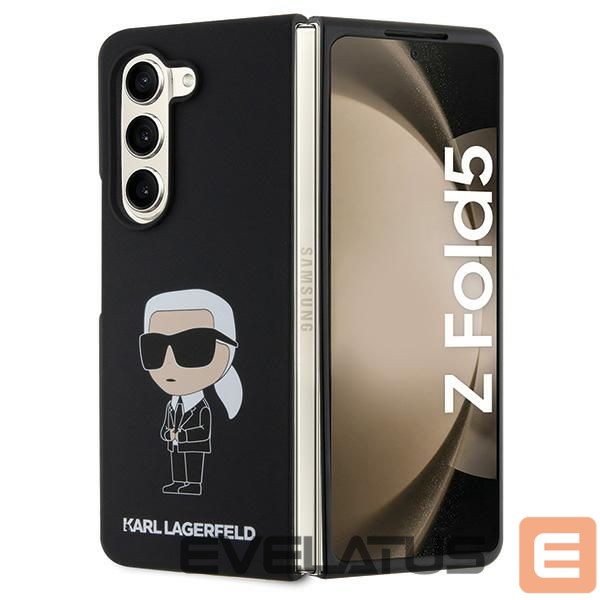 Чехол на заднюю панель Karl Lagerfeld Karl Lagerfeld KLHCZFD5SNIKBCK Z Fold5 hardcase black/black Silicone Ikonik