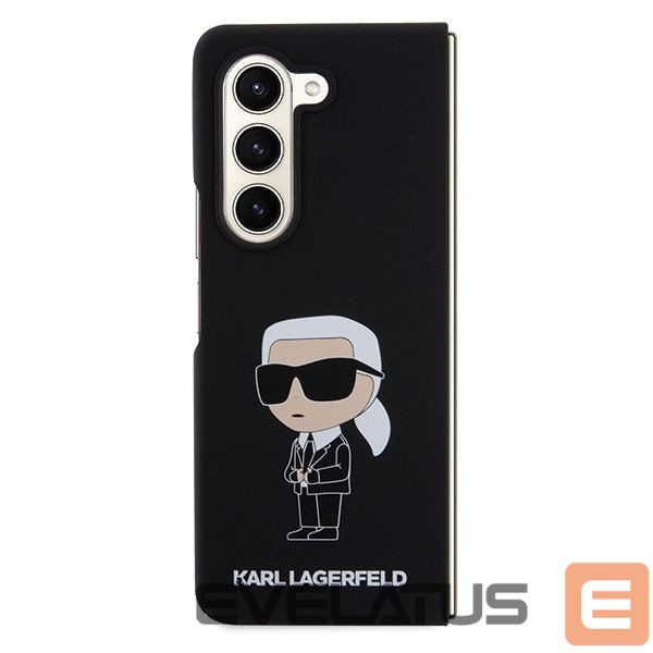 Чехол на заднюю панель Karl Lagerfeld Karl Lagerfeld KLHCZFD5SNIKBCK Z Fold5 hardcase black/black Silicone Ikonik