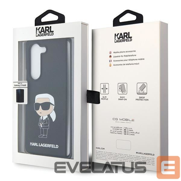 Чехол на заднюю панель Karl Lagerfeld Karl Lagerfeld KLHCZFD5SNIKBCK Z Fold5 hardcase black/black Silicone Ikonik