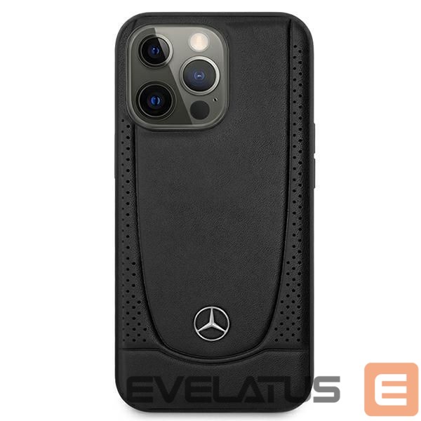 Чехол на заднюю панель Mercedes-Benz Mercedes MEHCP15XARMBK iPhone 15 Pro Max 6.7" black/black hardcase Leather Urban