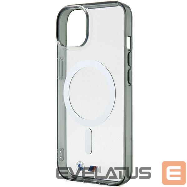 Чехол на заднюю панель BMW BMW Silver Ring MagSafe iPhone 15 Case - Clear