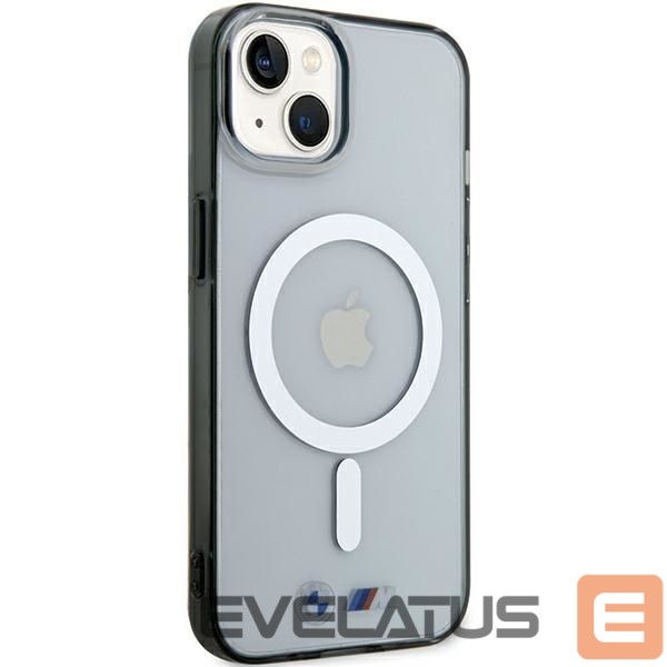 Чехол на заднюю панель BMW BMW Silver Ring MagSafe iPhone 15 Case - Clear