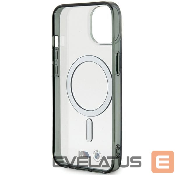 Чехол на заднюю панель BMW BMW Silver Ring MagSafe iPhone 15 Case - Clear