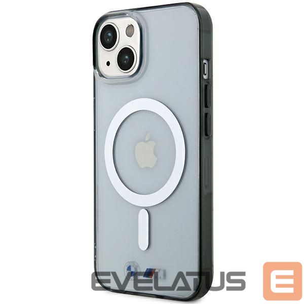 Чехол на заднюю панель BMW BMW Silver Ring MagSafe iPhone 15 Case - Clear