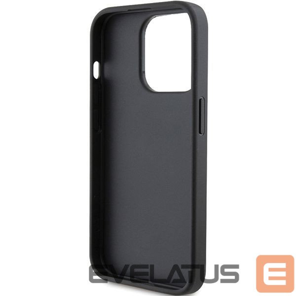 Чехол на заднюю панель Karl Lagerfeld Karl Lagerfeld Saffiano Cardslot Karl&Choupette Metal Pin case for iPhone 15 Pro - black