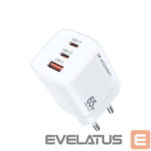 Адаптер Wozinsky  Wozinsky CGWCW 65W GaN Wall Charger USB-A / 2 x USB-C - White 