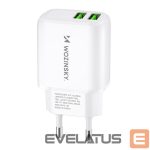 Адаптер Wozinsky  Wozinsky CUWCW 2.4A 2 x USB-A Wall Charger - White 