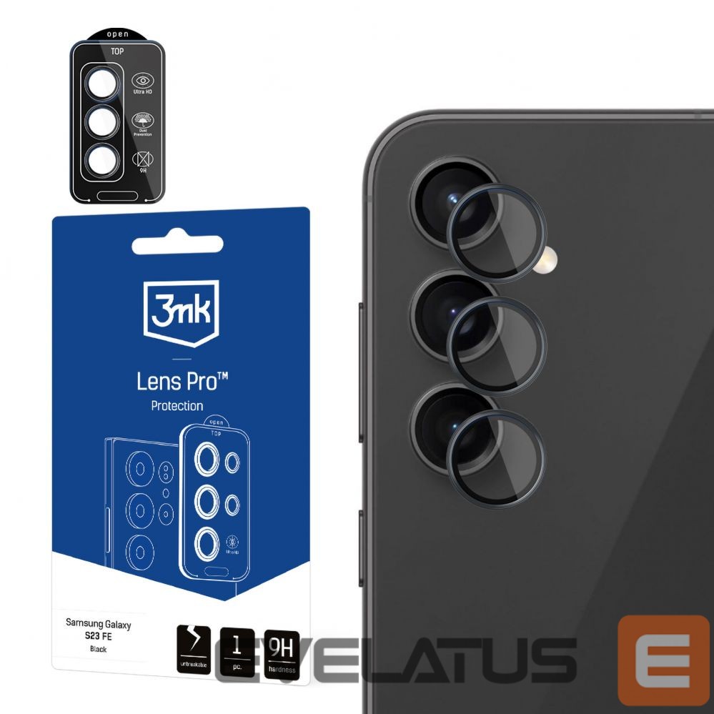 Защитное стекло 3MK Samsung Galaxy S23 FE - 3mk Lens Protection Pro Black