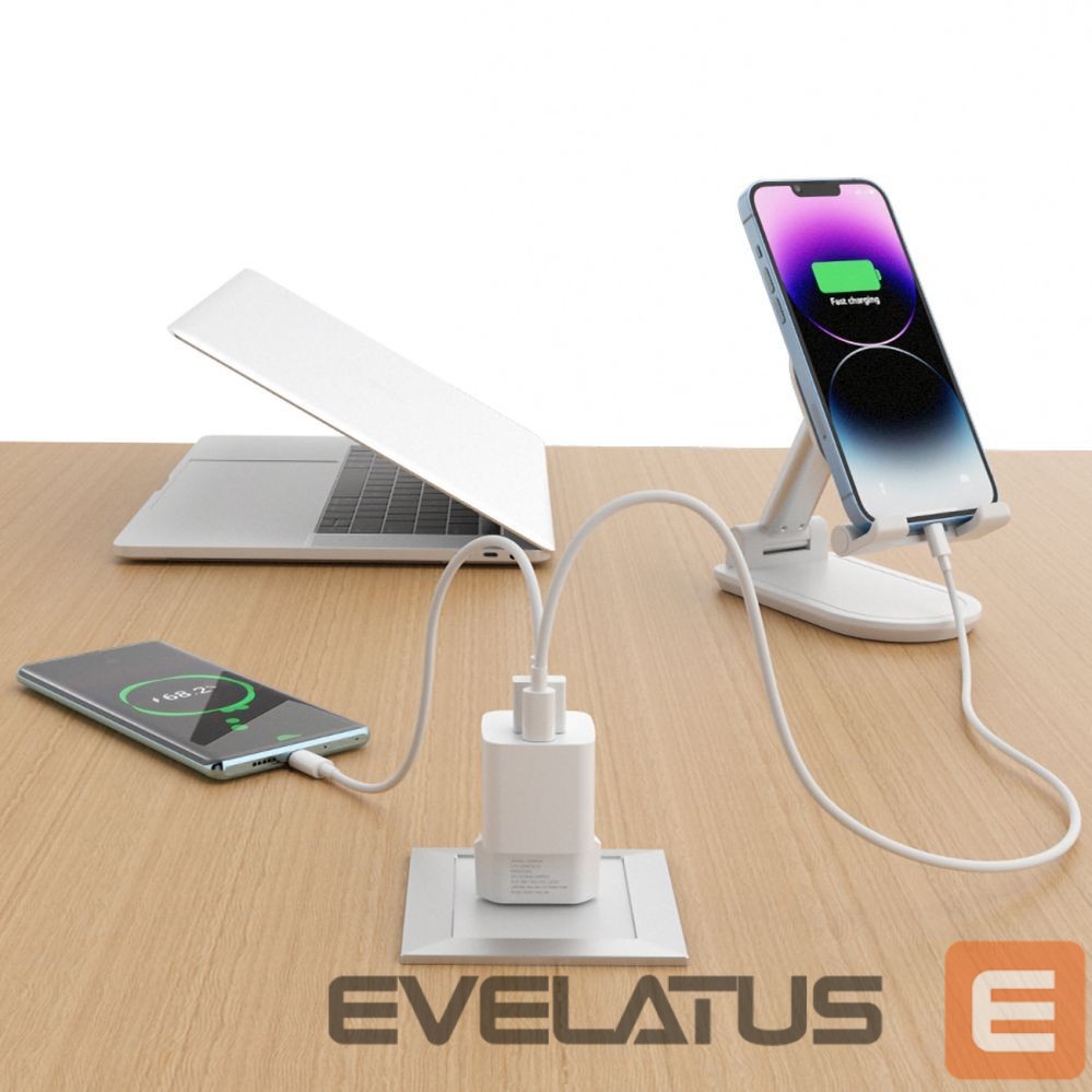 Адаптер Wozinsky Wozinsky CMWCW 20W USB-C / USB-A Wall Charger - White